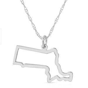 Maya Brenner Massachusetts necklace, sterling silver